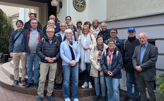 Reisegruppe des RC Langenhagen-Wedemark mit Rotariern aus Olsztyn